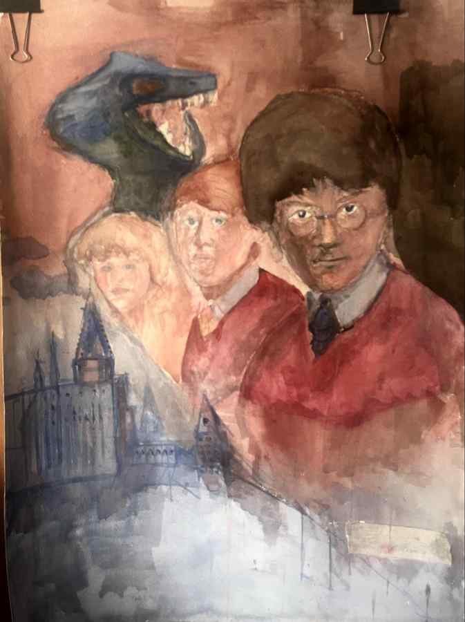Harry Potter Movie Poster by Esa Usama