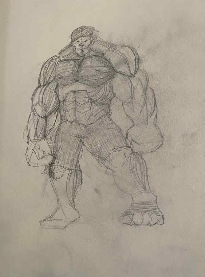 The Incredible Hulk by Esa Usama