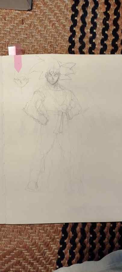 Goku from Dragon Ball by Esa Usama